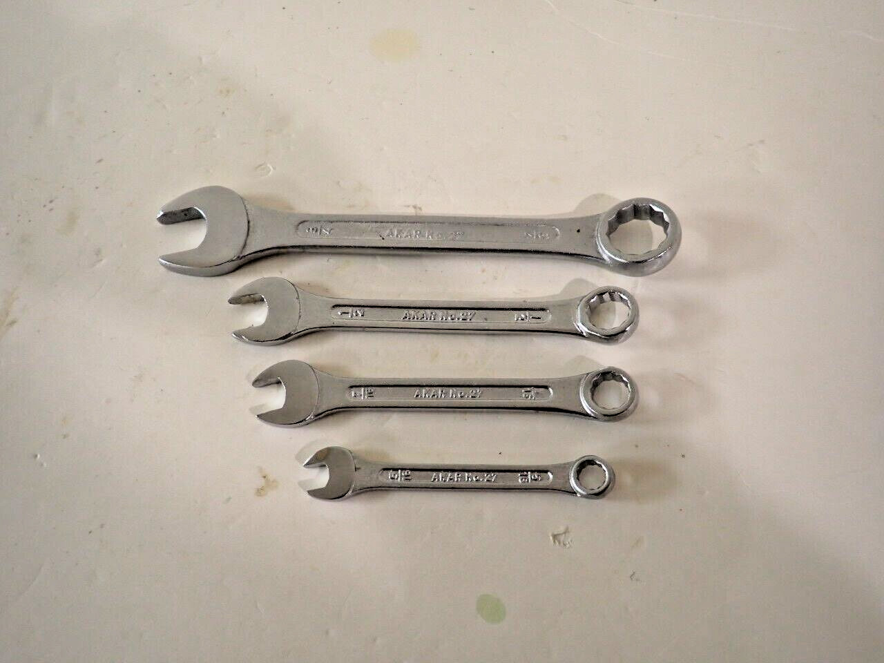 AKAR Set OF 4 Combination Spanners No.27 (3/4";1/2";7/16";5/16") made in India