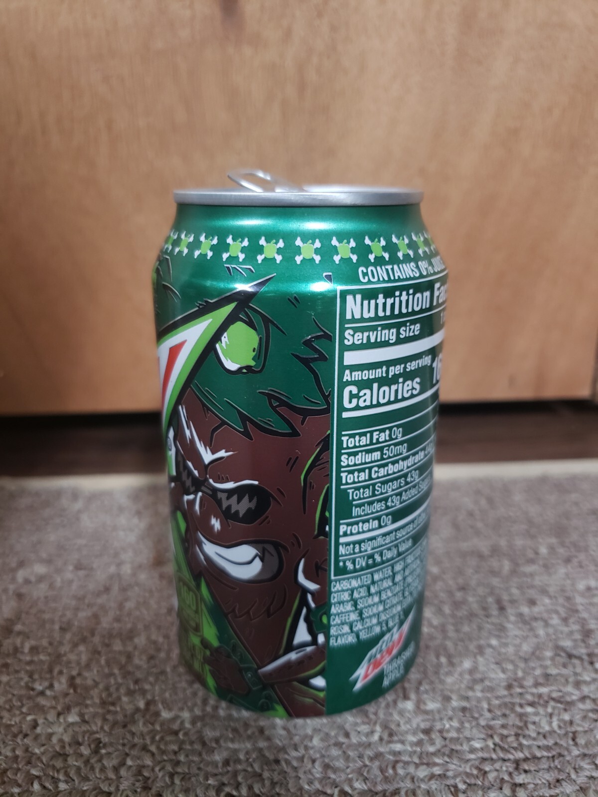 Mountain Mtn Dew Thrashed Apple Can 2021 Empty Kroger Exclusive
