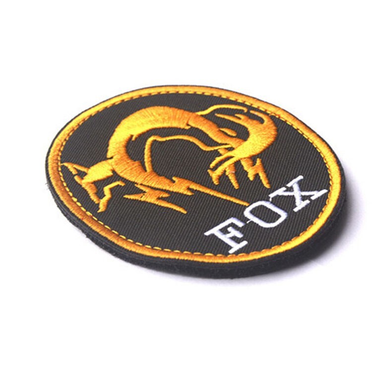 2Pcs FOXHOUND Metal Gear Solid Cosplay Snake Big Boss Hook Loop Patch Badge