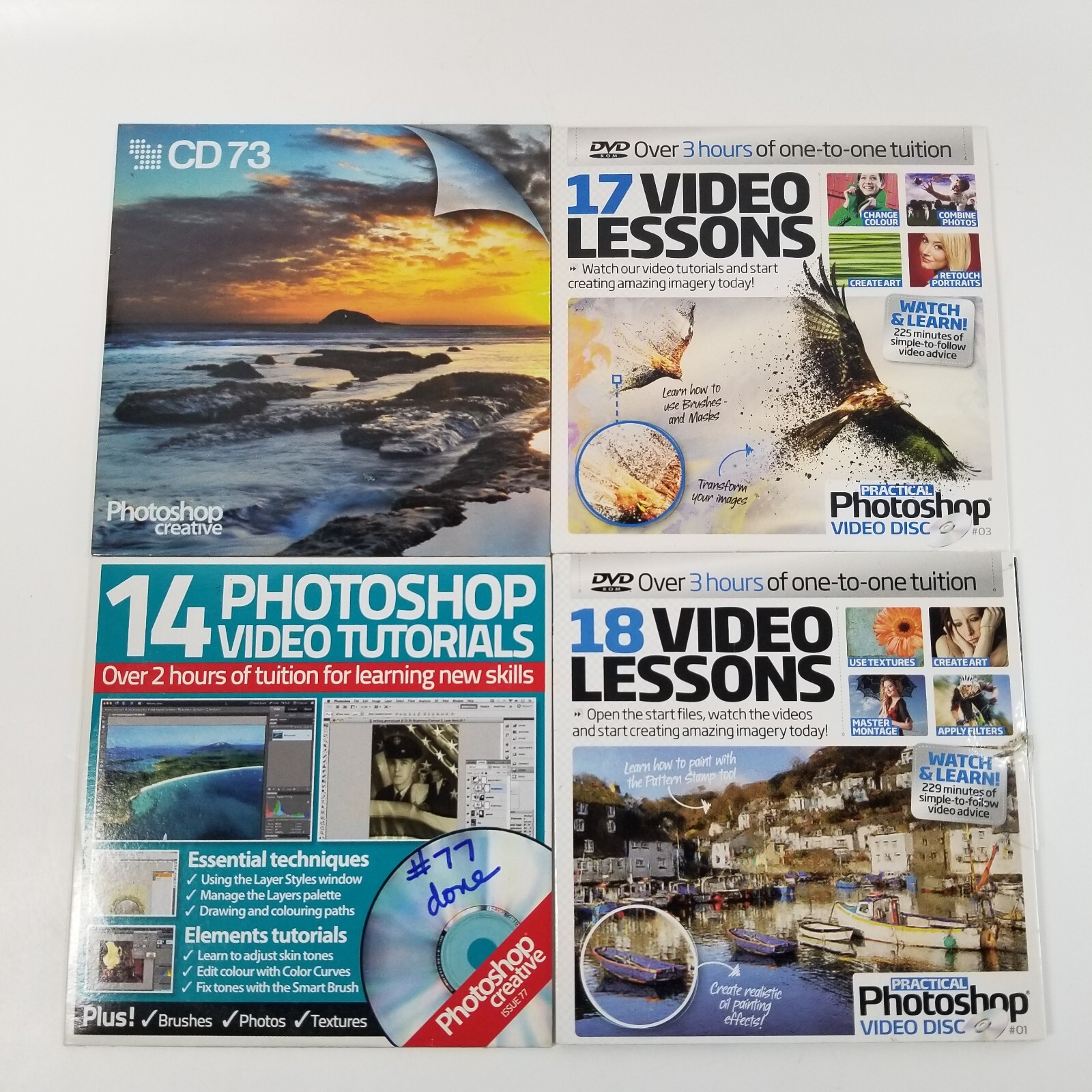 22 Photoshop Magazine Bonus CD-ROM Videos Tutorials Software Brushes Textures