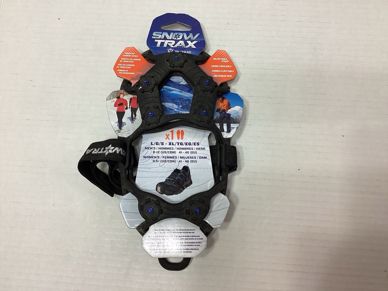 Snow Trax By YakTrax Traction Gear for Shoes & Boots (L-XL Men 8-12; Wmn. 9+)new