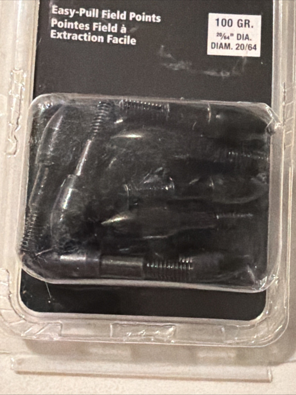 Blackout Easy Pull Screw-In Field Points 100 Grain 20/64" Diameter 12 Pack New