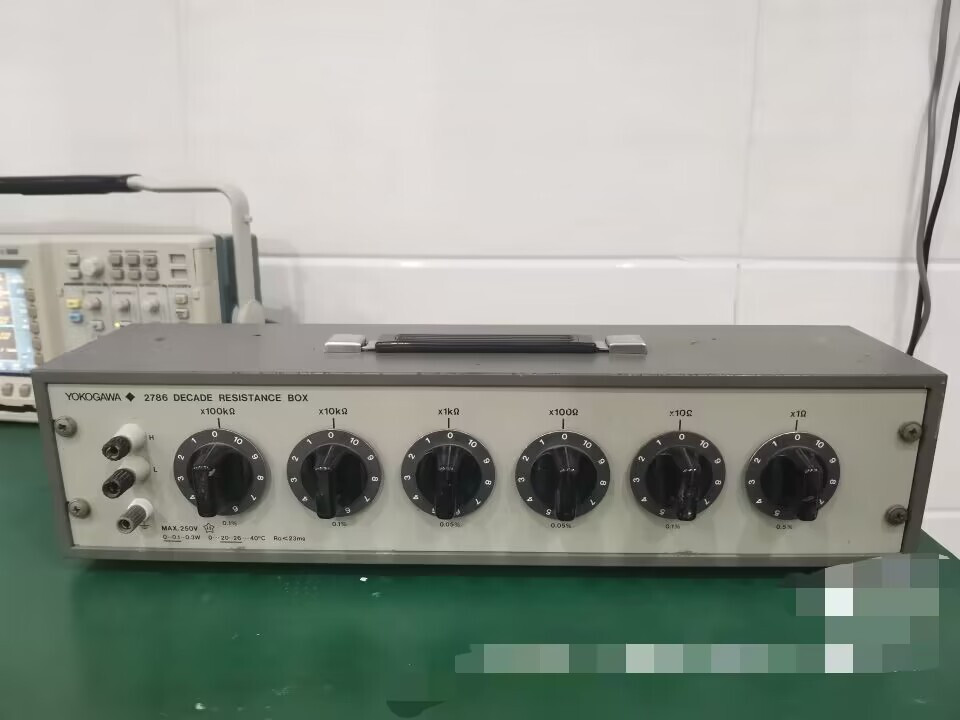 YOKOGAWA 2786 RESISTANCE DECADE BOX MAX:250V FORM 0.1 TO 1,111,110 OHMS USED-#yc