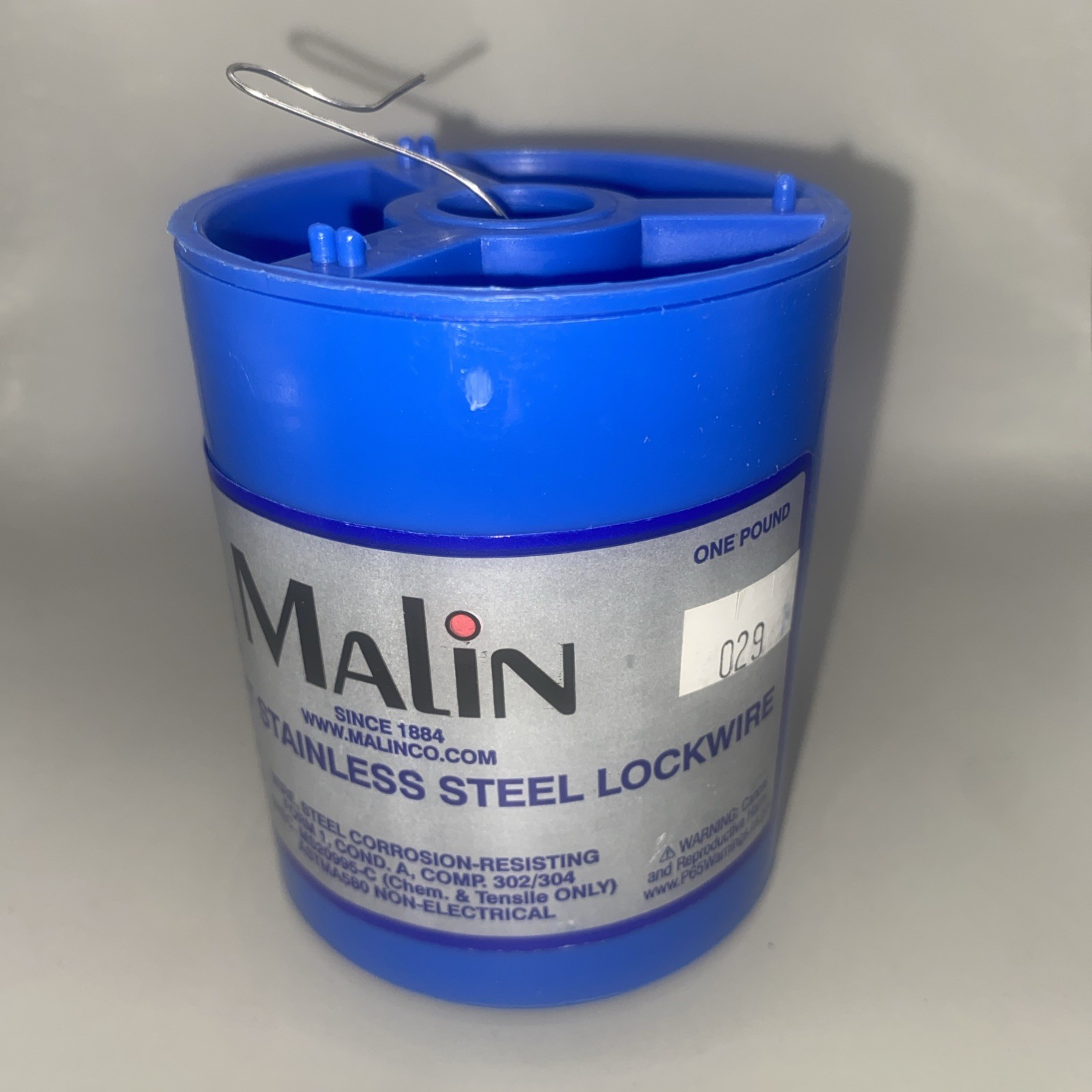 Malin Stainless Aircraft Safety Wire MS20995C32 1 LB. Roll .029” WITH CERTS