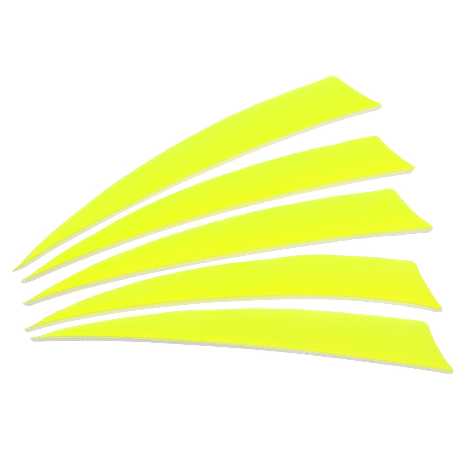 Arrows Vanes 50 Pack 5 Inch Arrow Feather Right Wing Fluorescent Yellow for DIY