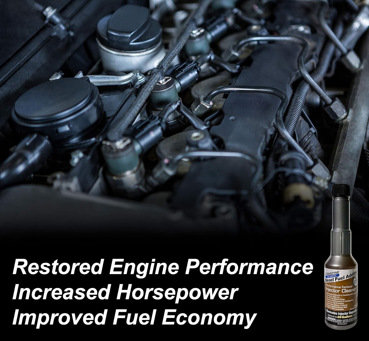 Performance Diesel Injector Cleaner - 4 Pack (8oz Bottles) for Peak Engine Power