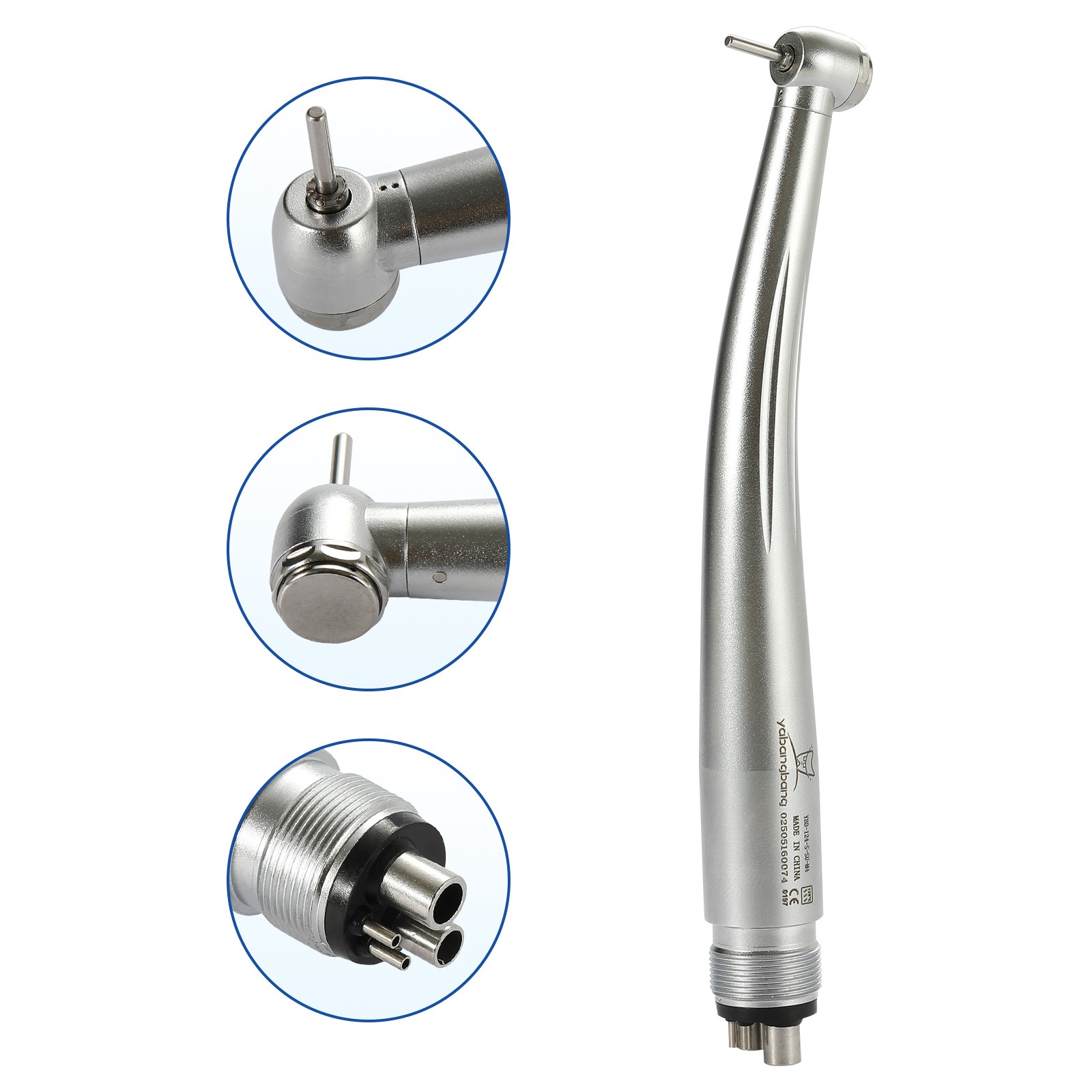 Dental Mini Small Head High Speed Handpiece Pedo Pediatric Push Button 4 Holes