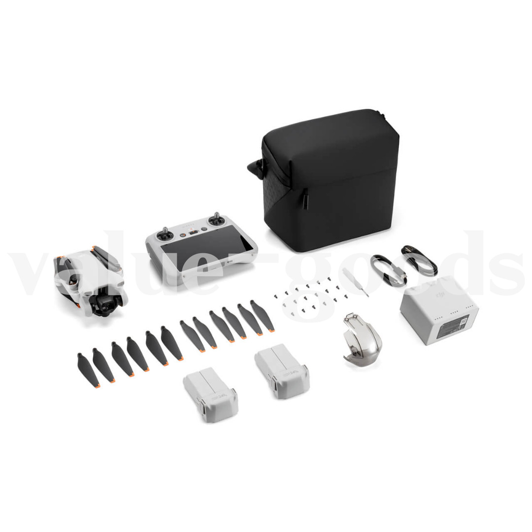 DJI Mini 3 Fly More Combo Camera Drone + RC Remote Controller + 3 Battery