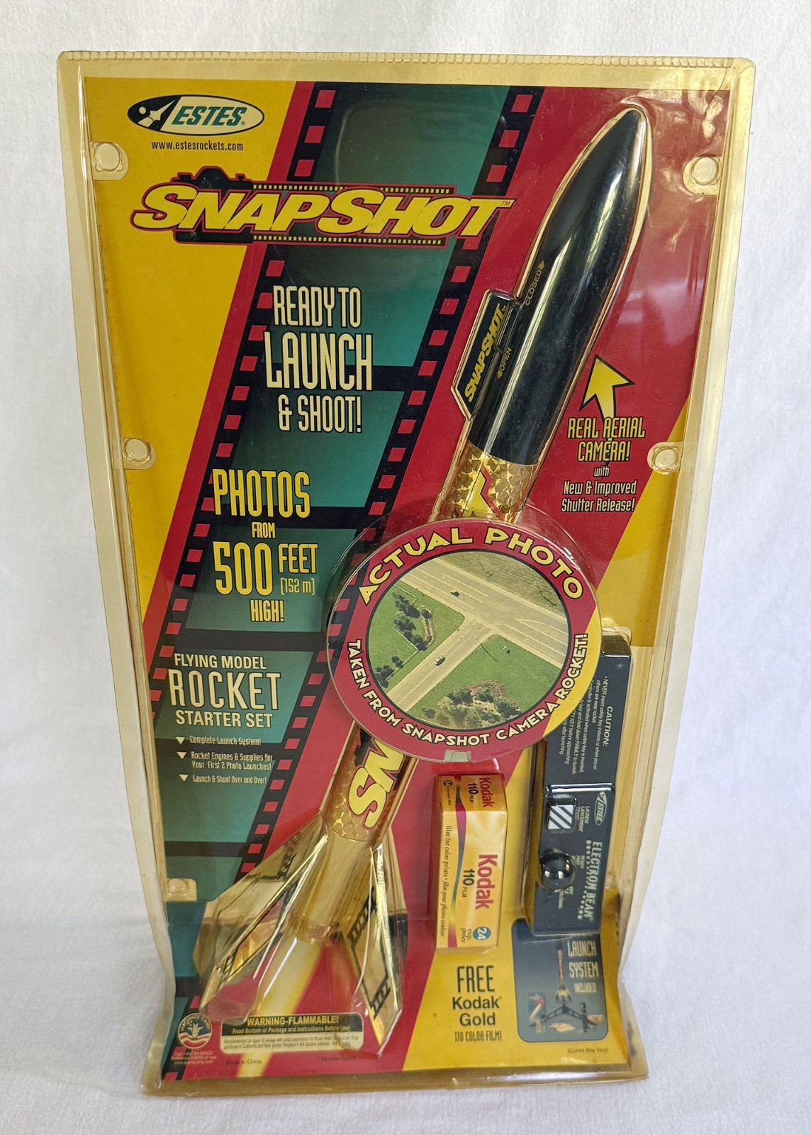 ESTES Snaphot Flying Model Rocket Starter Set w/Aerial Camera 1848 NEW NO MOTORS