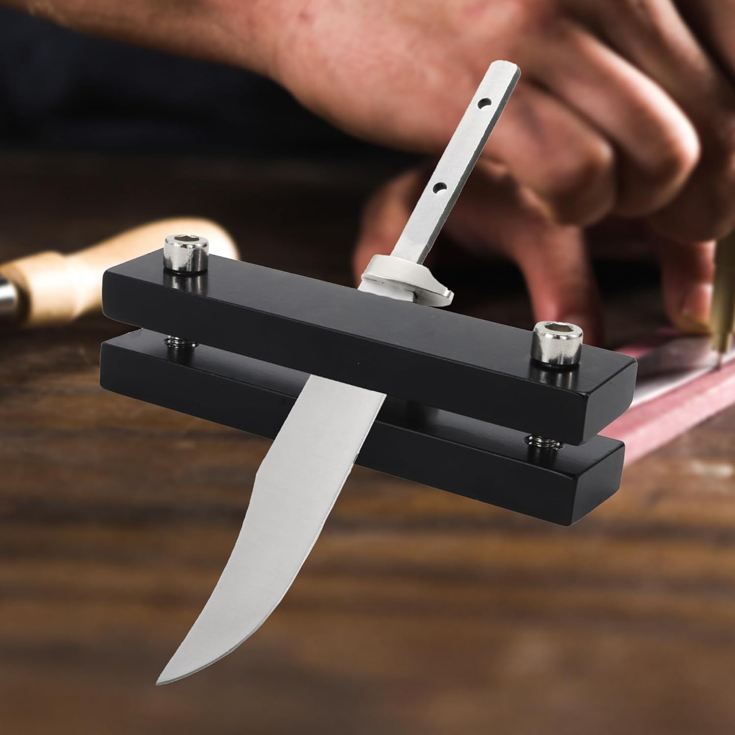 SCOTTCHEN Hardened File Guide Knife Making Tool File Guide with Carbide Surf...