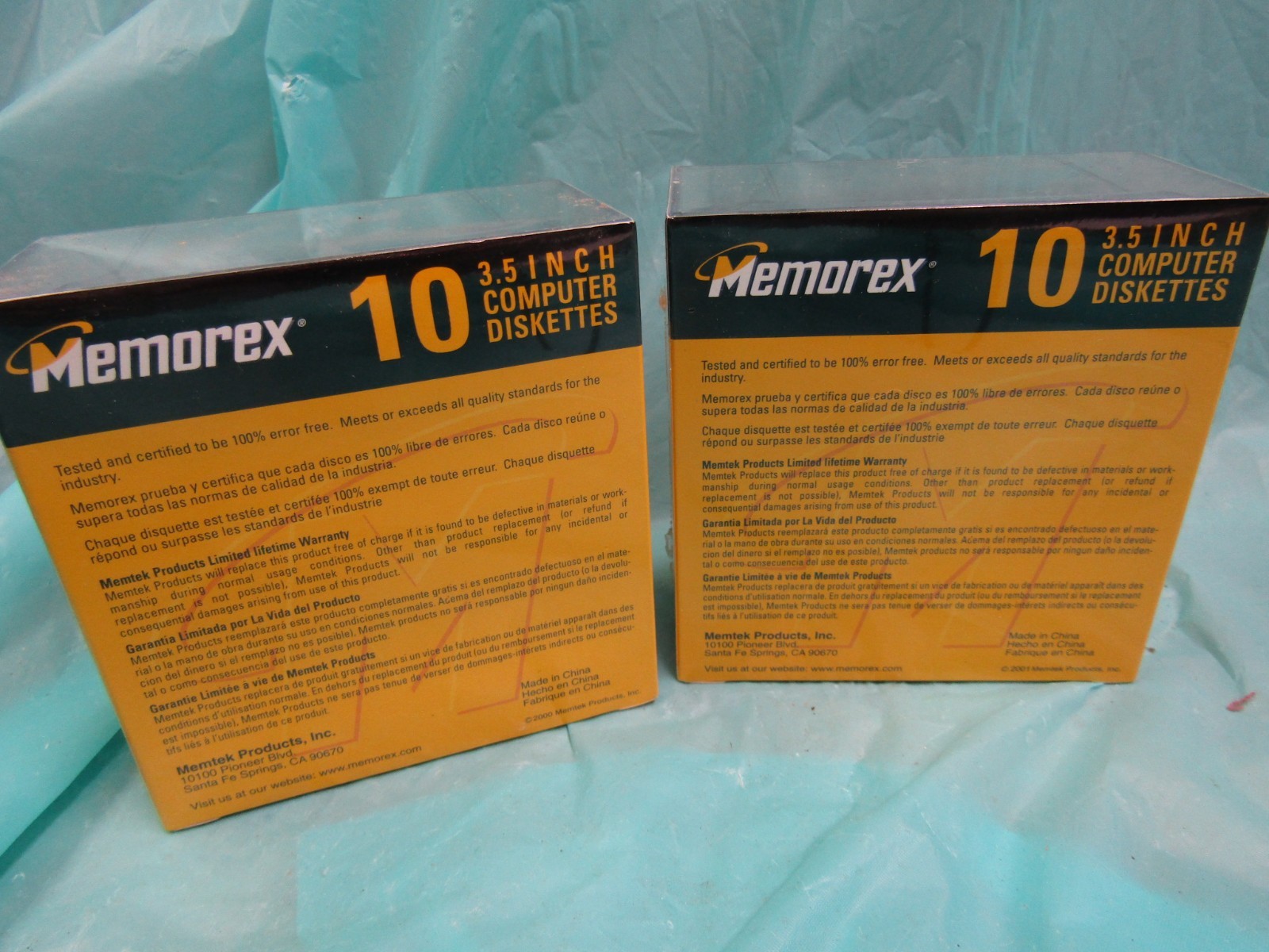 20 New Memorex PC Formatted 3.5 inch Computer Diskettes 3210-3661