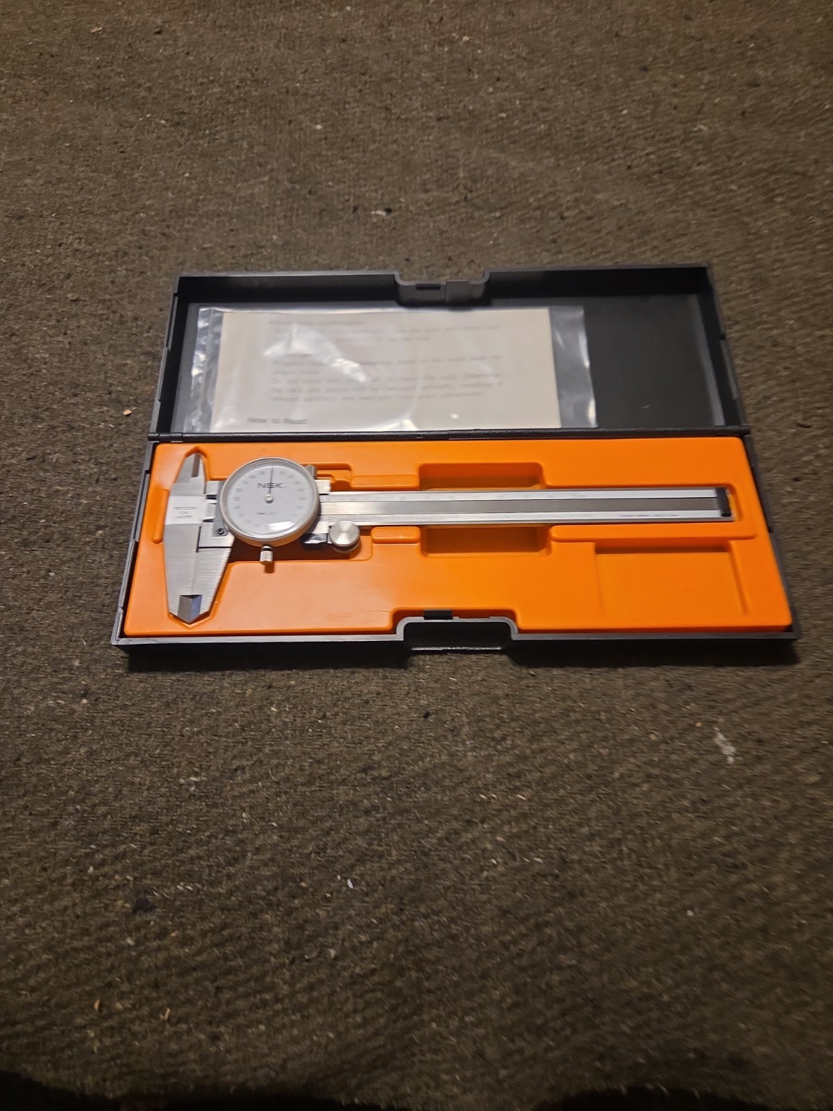 NSK Precision Dial Caliper 6" / 150mm Made In Japan W/ Case