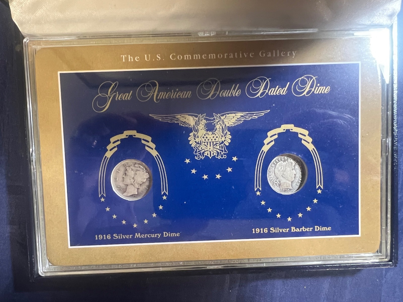 ! Great American Double Dated Dime 1916 Silver Barbe & 1916 Silver Mercury #br25