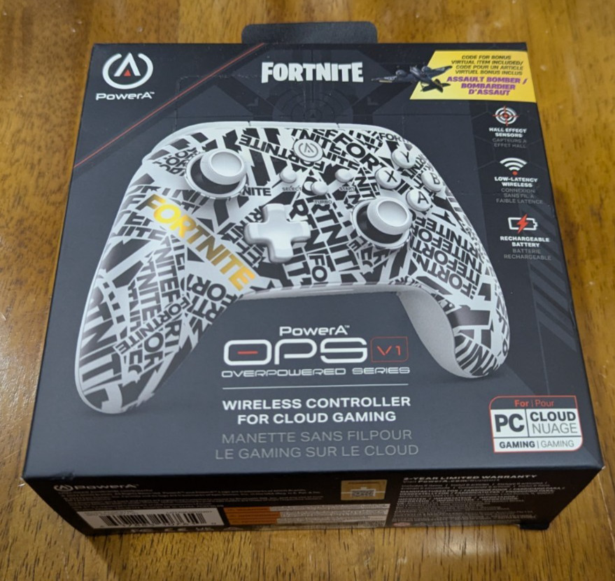 PowerA OPS V1 Fortnite Edition Wireless Controller – Cloud Gaming NEW Sealed