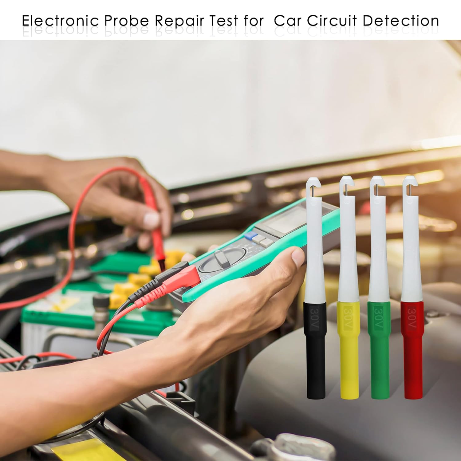 Piercing Clip Test Probe, 0.7Mm Test Probe Pins, Non-Destructive Insulation Wire