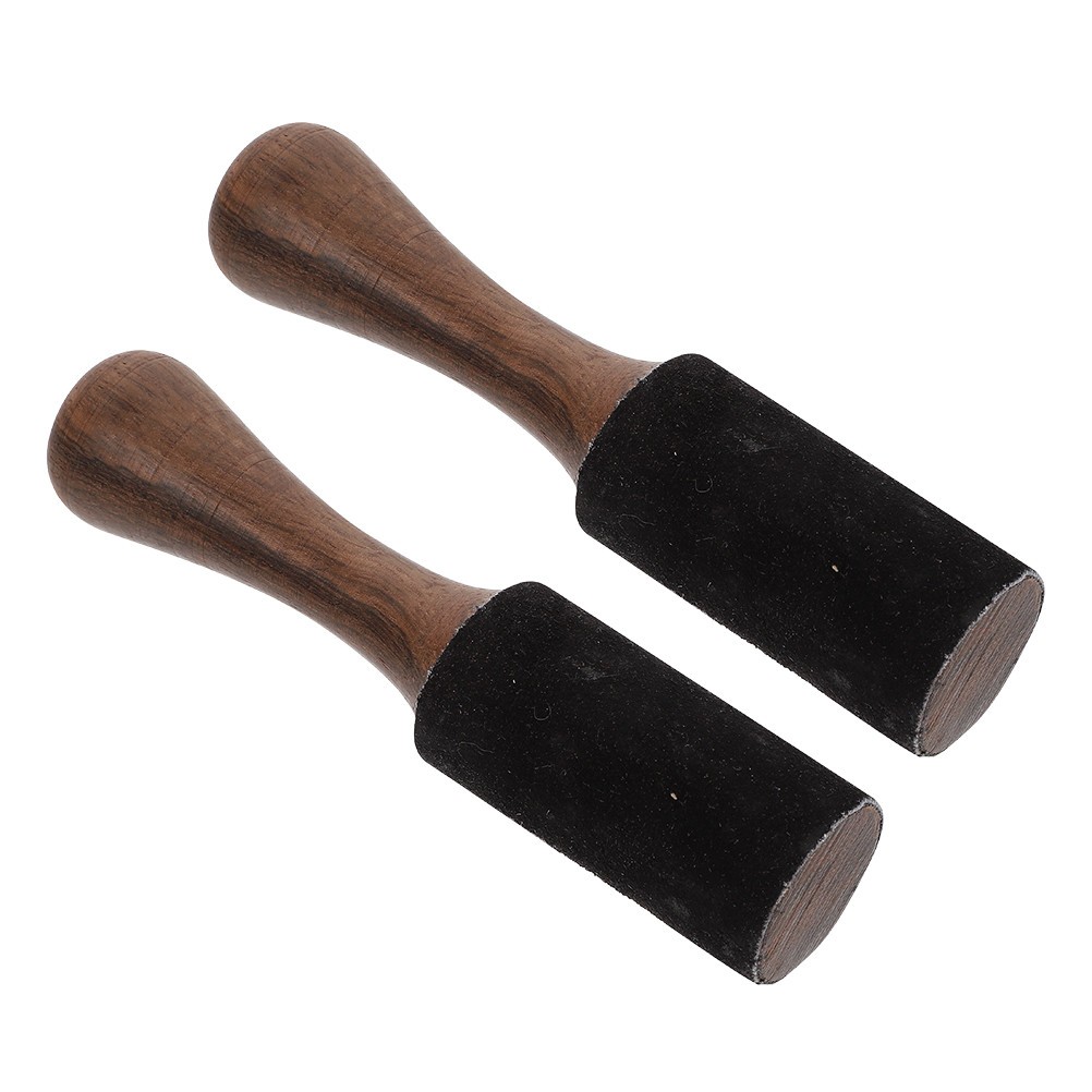 2Pcs Wooden Tibetan Singing Bowl Mallet Reusable Sound Bowl Stick for Meditation