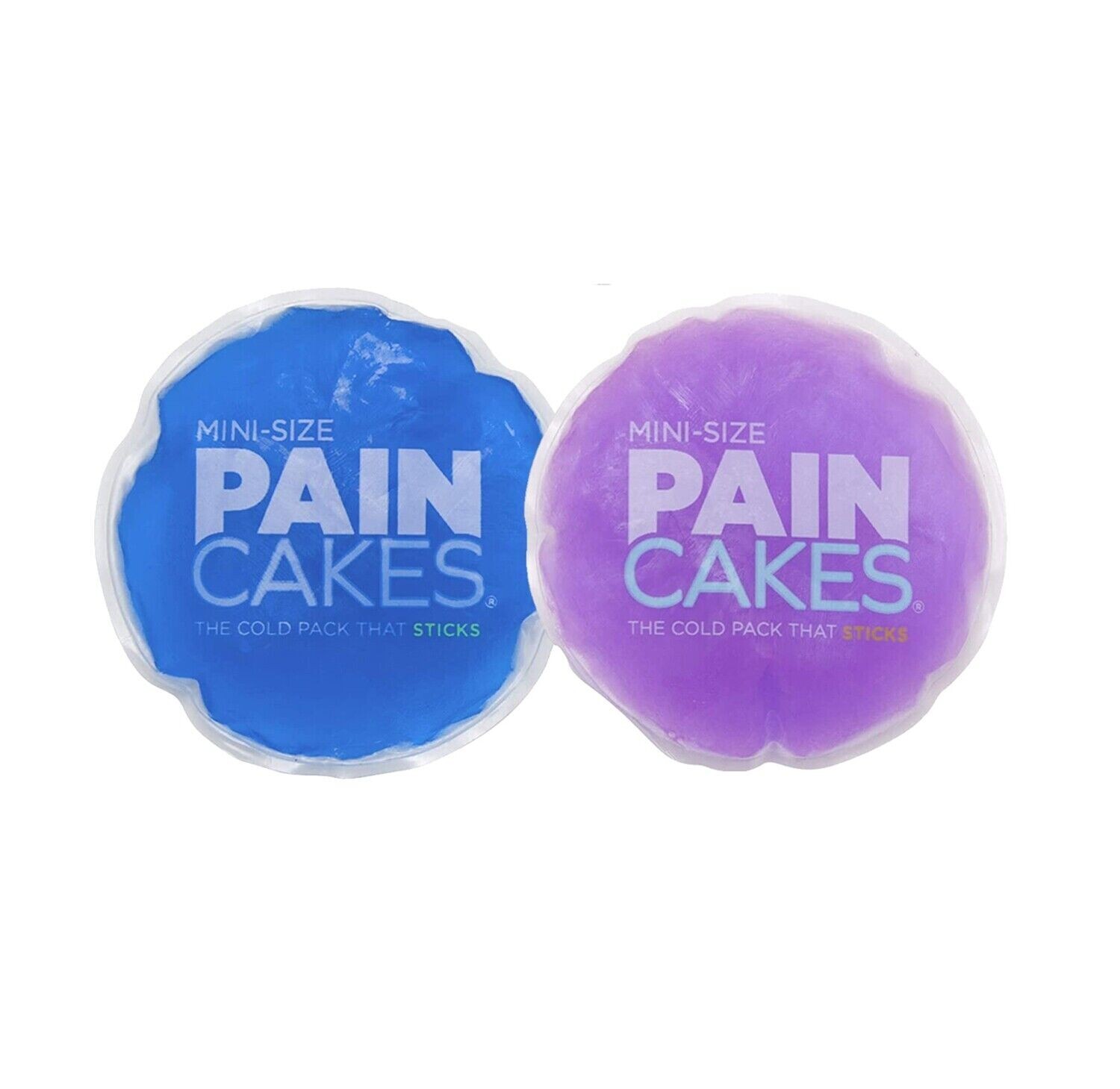 PAINCAKES Mini The Cold Pack That Sticks & Stays in Place- Reusable - 2 Pack
