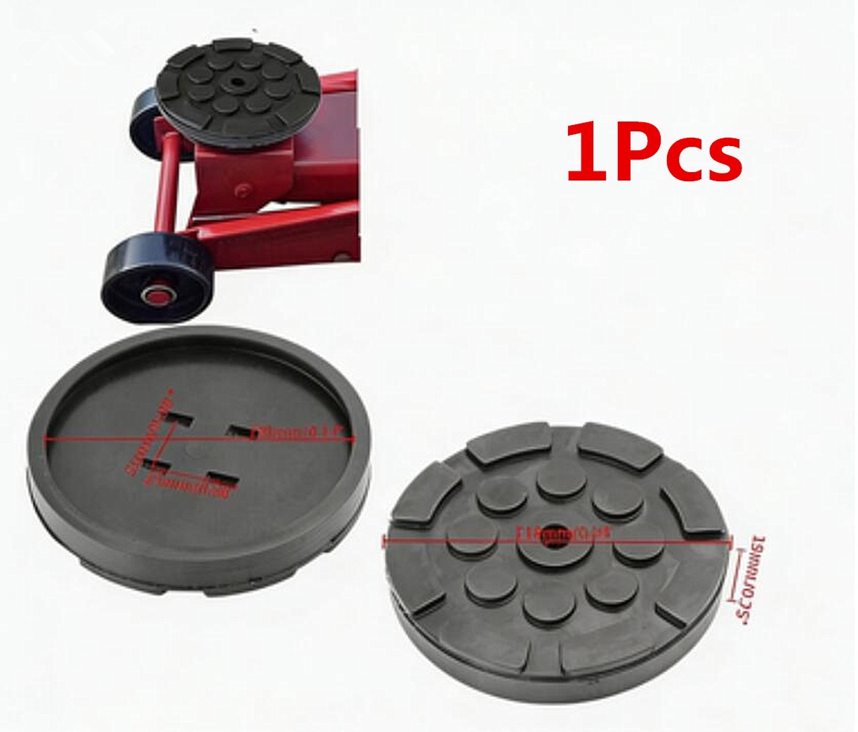 1Pcs For Car Lift Black Rubber Jacking Pad Anti-slip Surface Tool Rail Protector