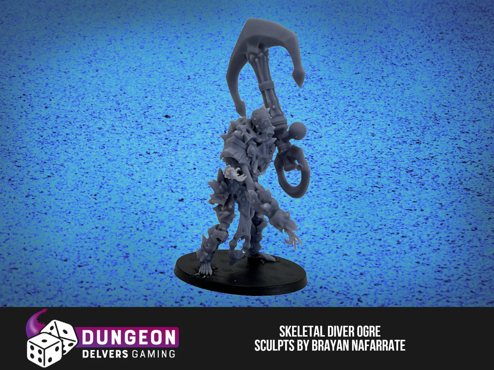 Skeleton Giant Ogre Anchor DND AOS Dungeons Dragons Miniature K Bonereaper 40