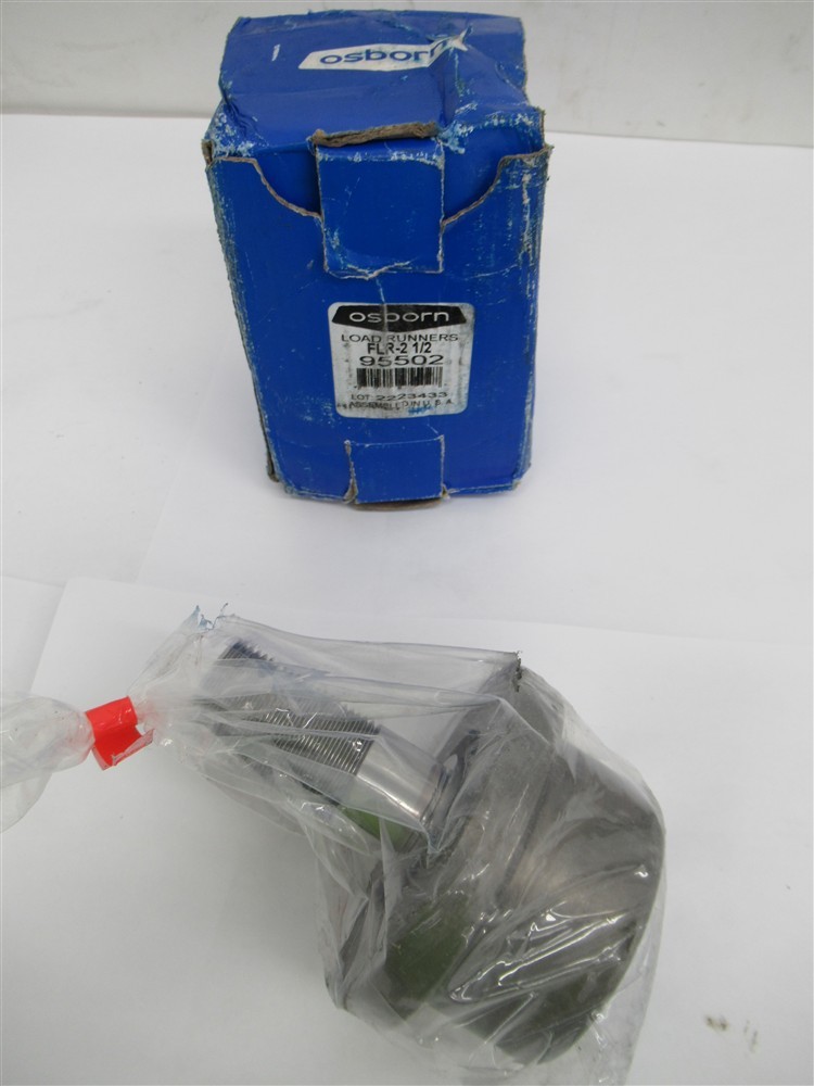 Osborn 95502, 2-1/2" FLR Load Runner, 1" Stud, 1-11/16" Roller Width