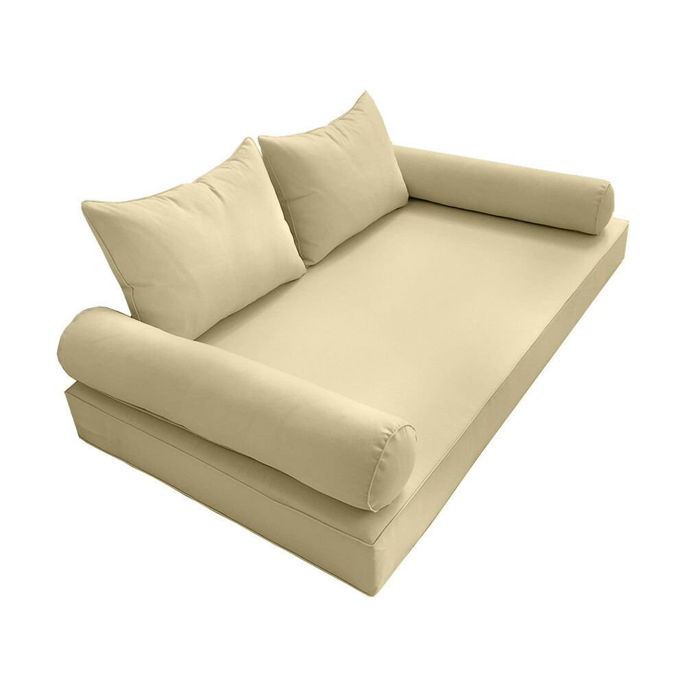 Style4 5PC Daybed Mattress Bolster Pillow Fitted Sheet Cover Only Full AD103