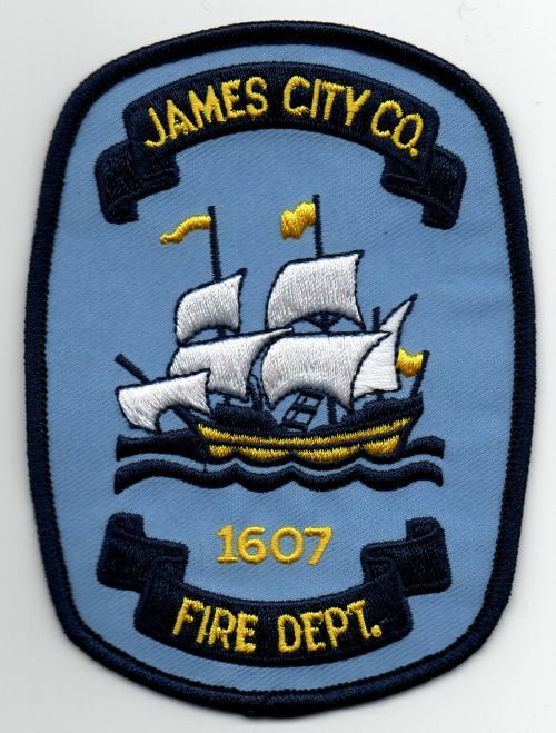 VIRGINIA VA JAMES CITY COUNTY FIRE DEPARTMENT NICE SHOULDER PATCH POLICE SHERIFF