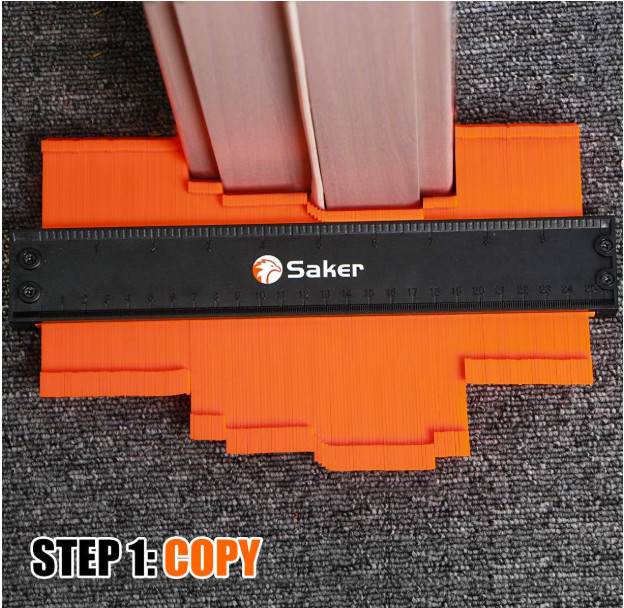 Saker Contour Gauge with Lock - Woodworking & DIY Tool, Profile Duplication