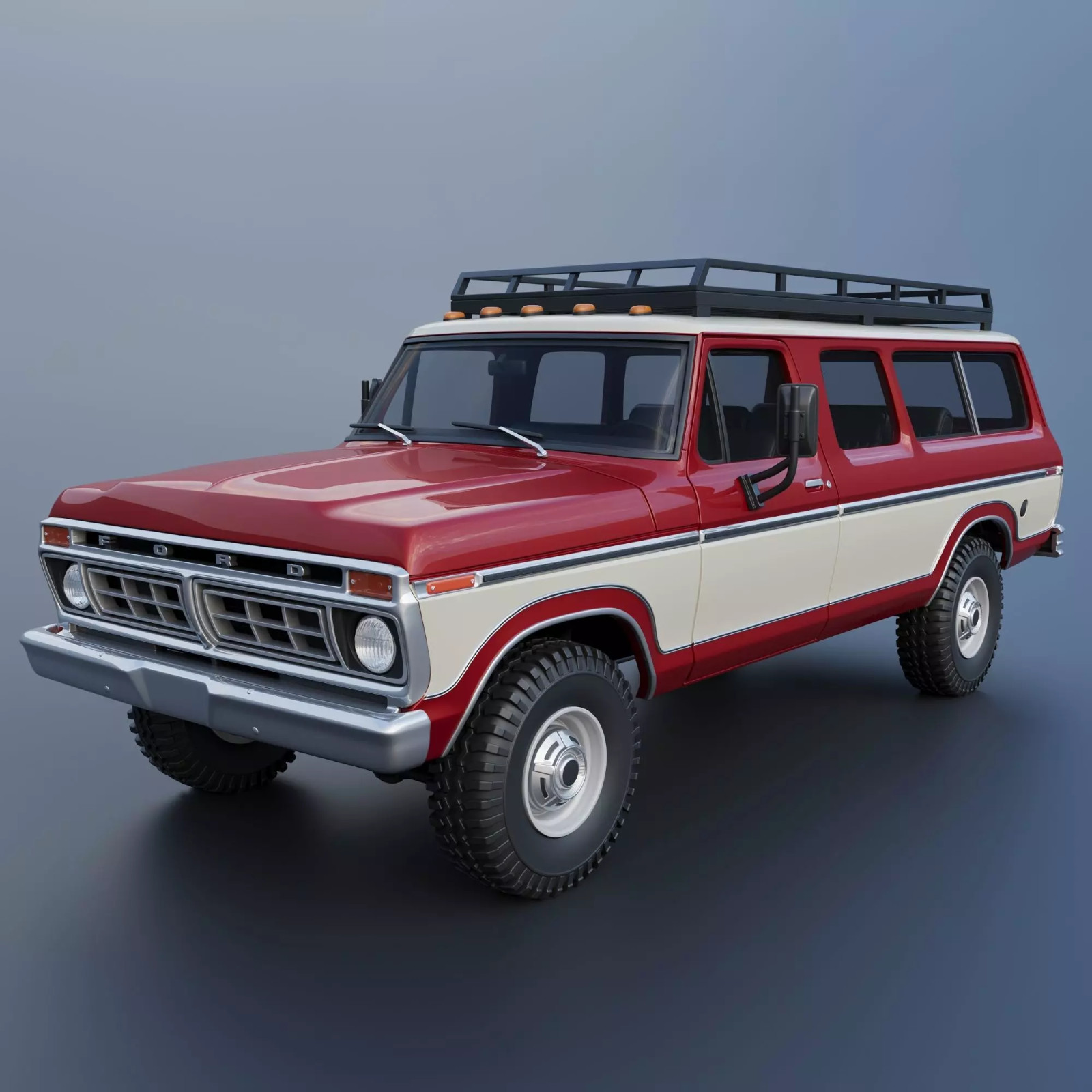 1/25 resin 3d printed 1977 Ford B250 Carryall by Andrey Bezrodny