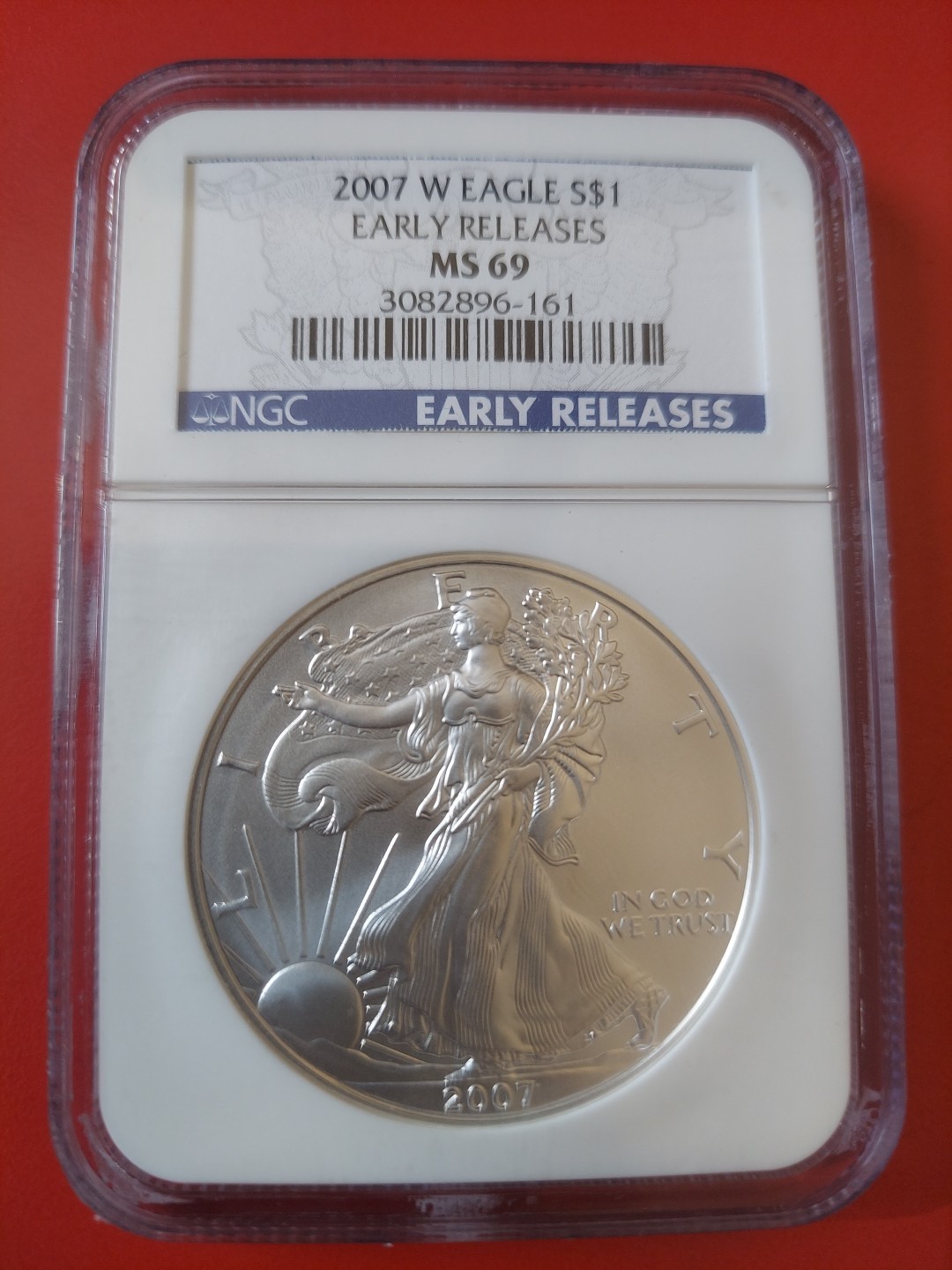 2007 W American Silver Eagle Early Releases MS 69