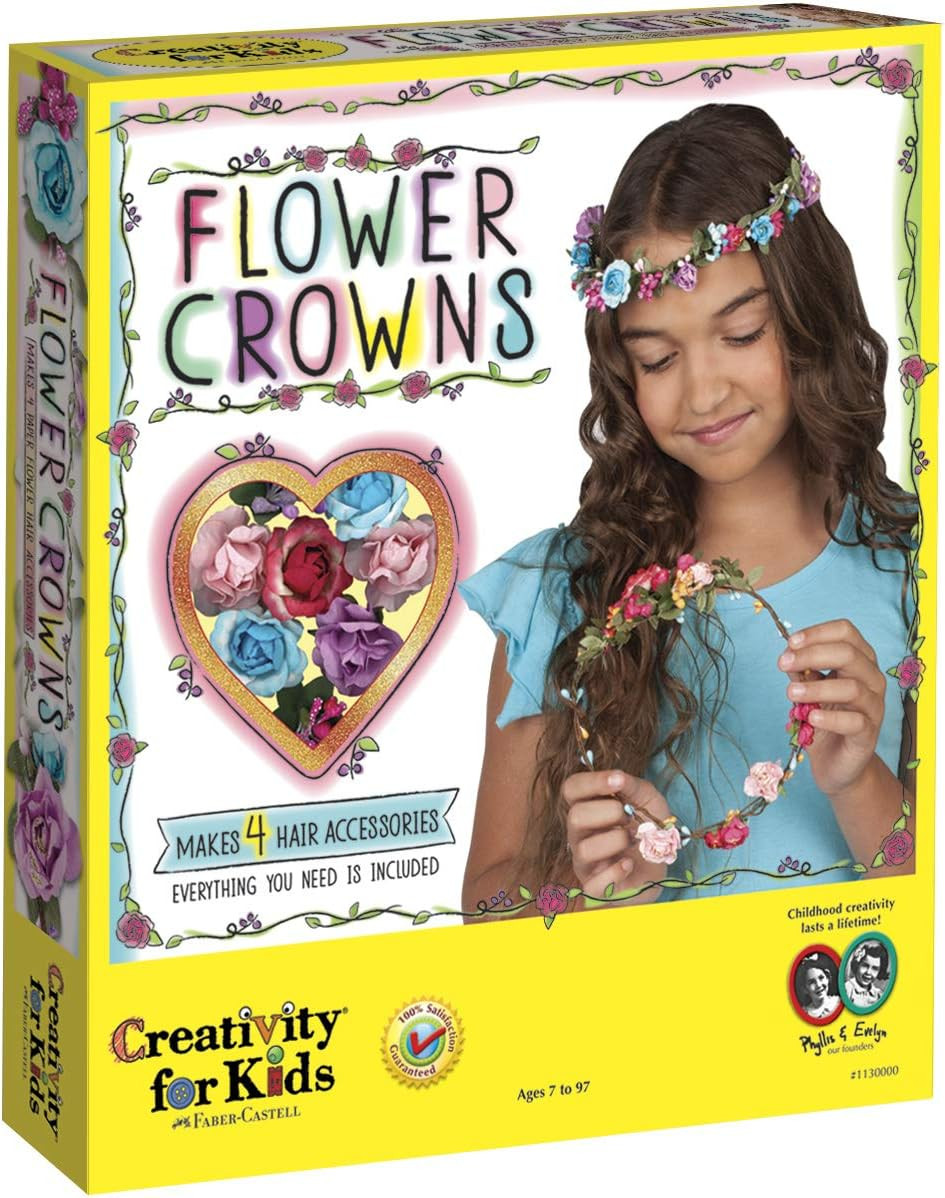 Flower Crowns Craft Kit - Create 4 Hair Accessories