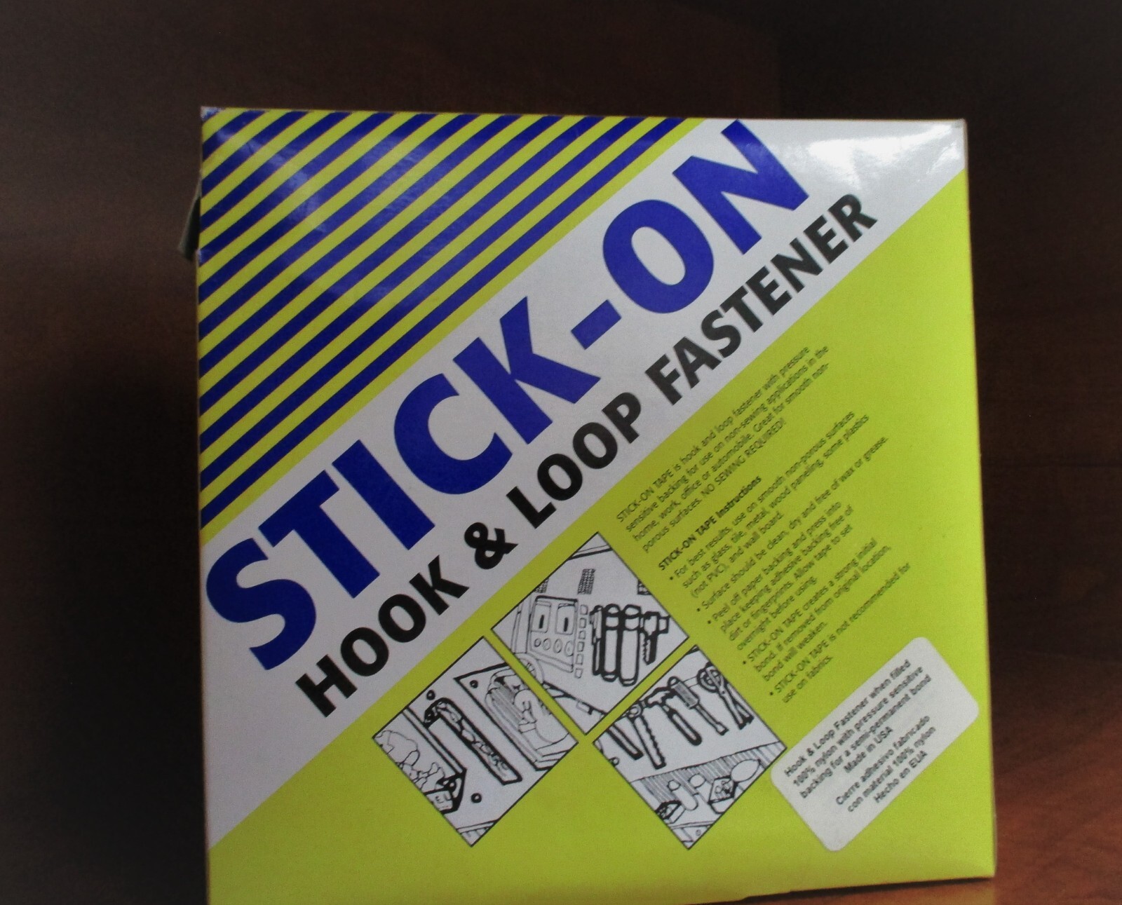 stick -on hook and loop fastener 3/4-inch x 5yds