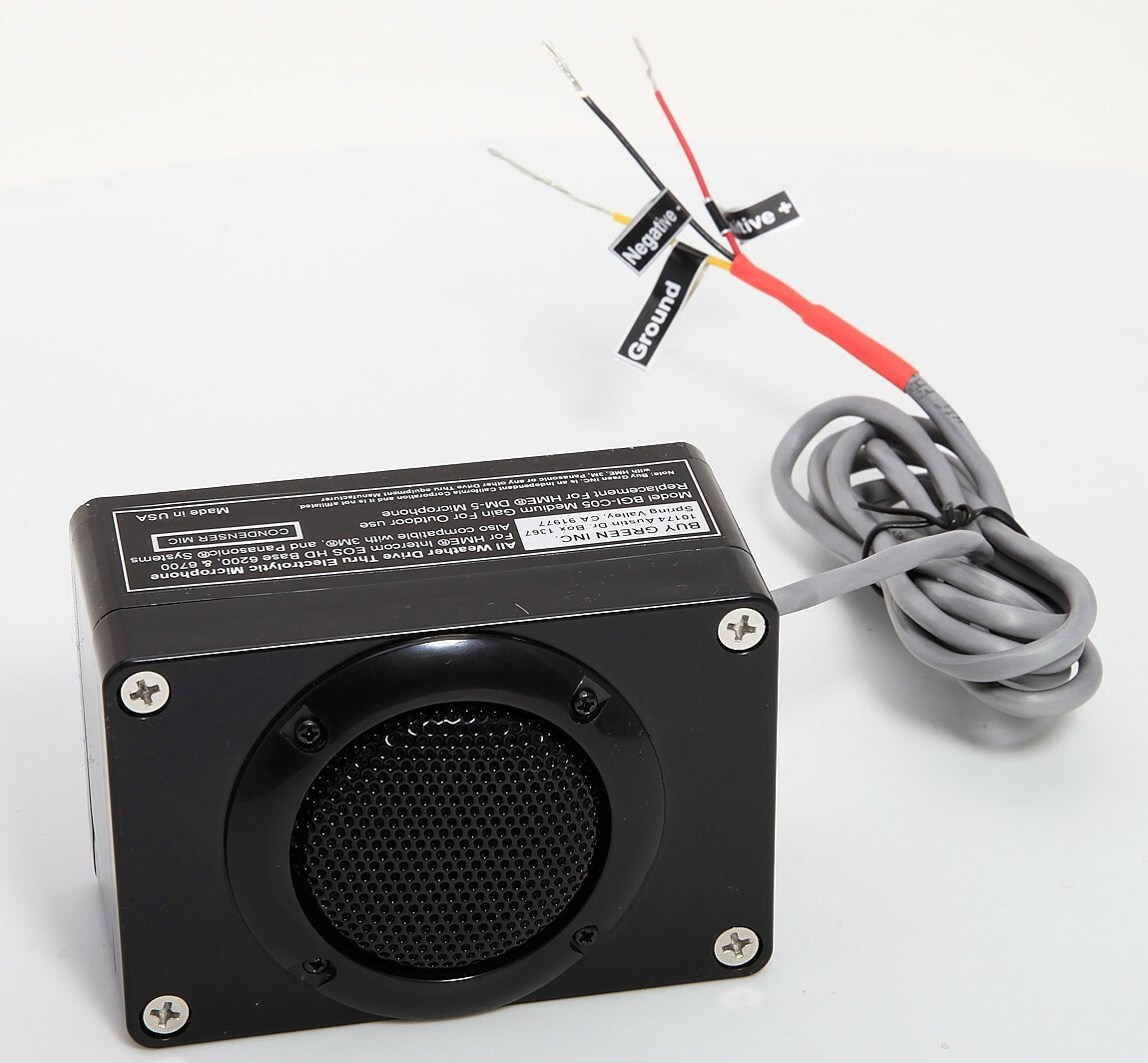 BGI-C05 All Weather Drive Thru Outdoor Microphone For HME EOS HD Base 6200 6700