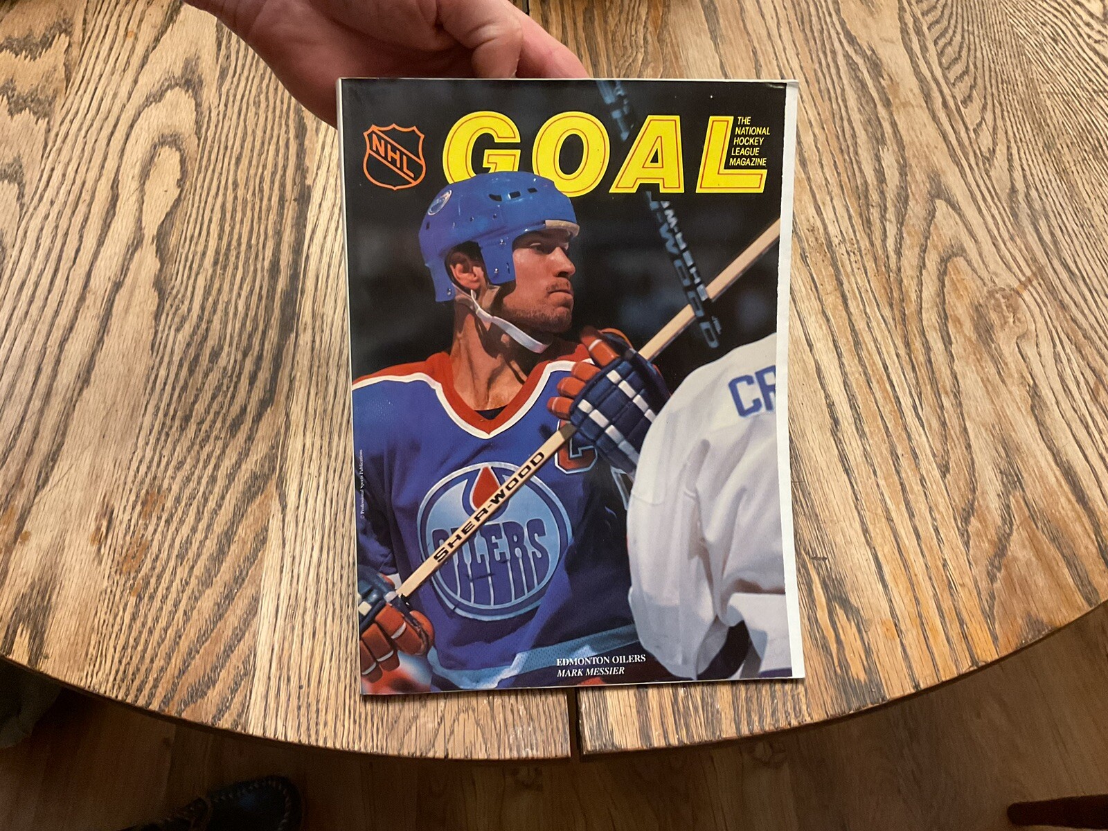 1991 Pittsburgh Penguins Program Vs Edmonton Oilers Mark Messier On Cover Jagr