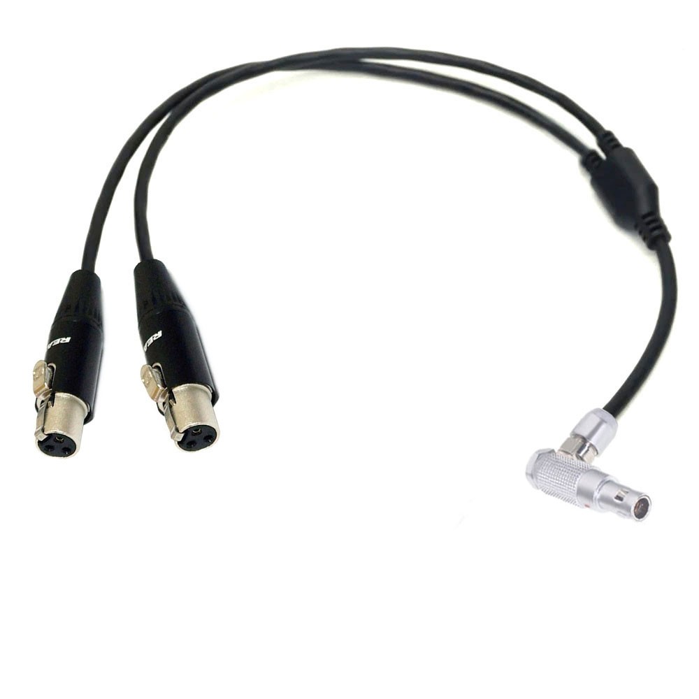 00B 5pin Male to 2* TA3F  for VISLINK and TA3F Backplate for AxientDigital ADX5D