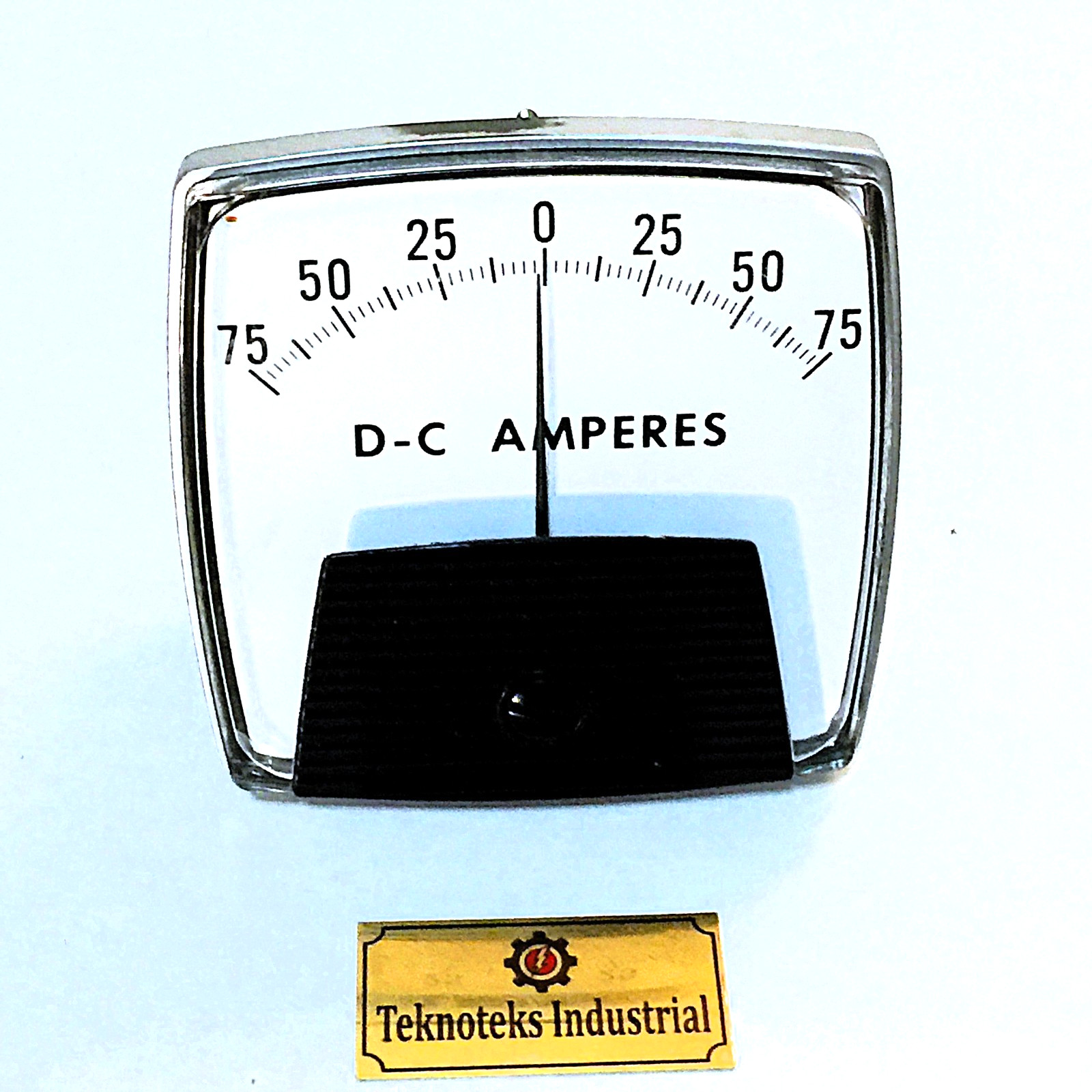 BROWNELL ELECTRIC 2503 DC AMMETER 75-0-75 DC AMP
