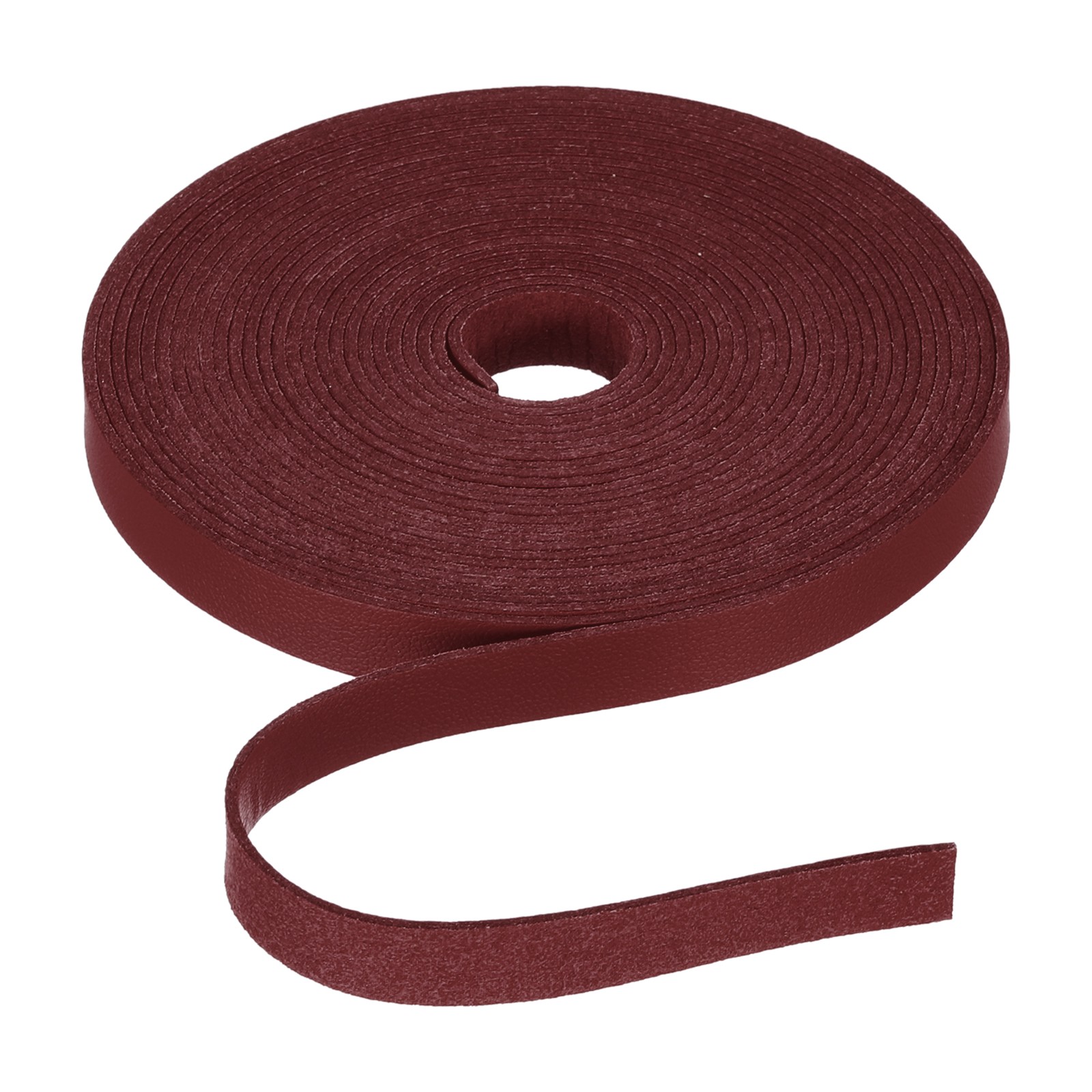 Flat Leather Cord 197 Inch 10mm ,[for Jewelry Making] -5m/Wine Red