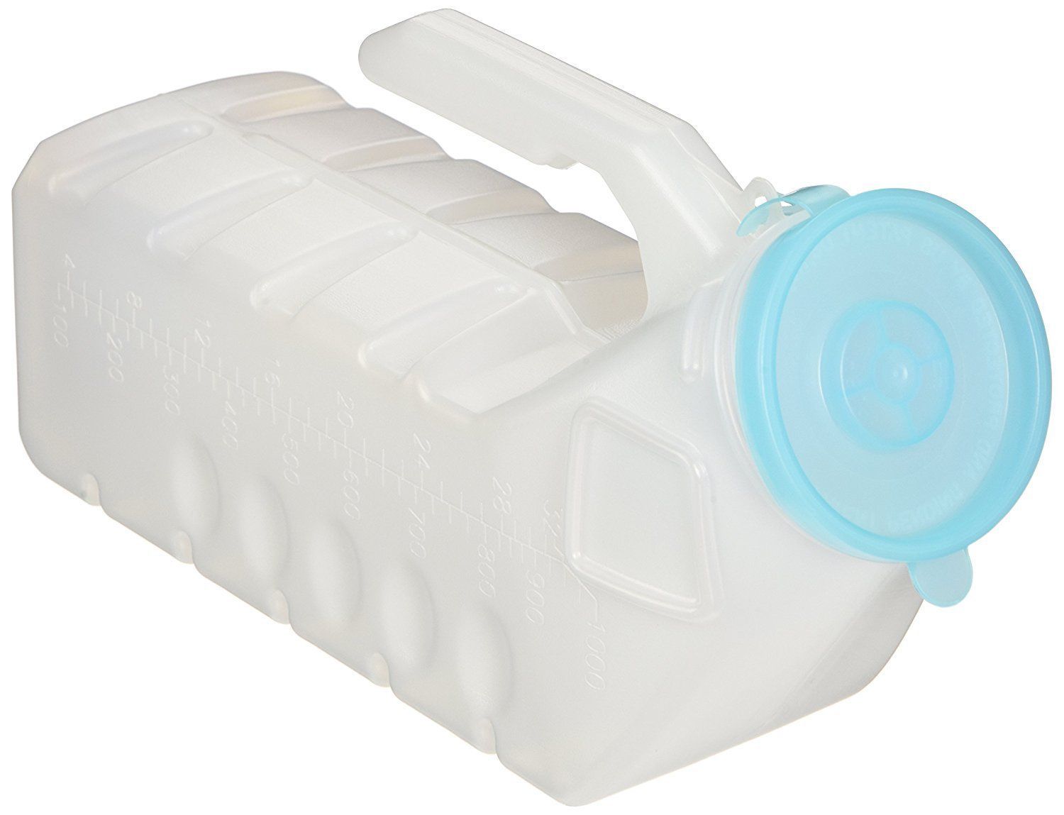 1- 32 oz Deluxe Male Urinal Glow in the Dark Lid Medline Incontinence Pee