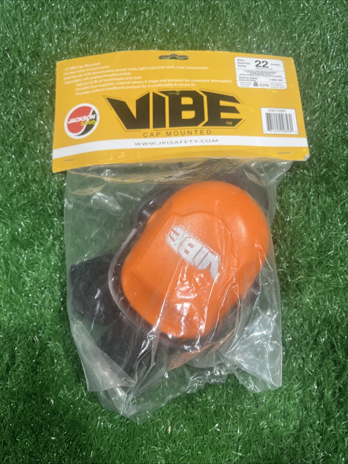 Jackson Safety H70 Vibe Capmount Earmuff, NRR 22, Orange