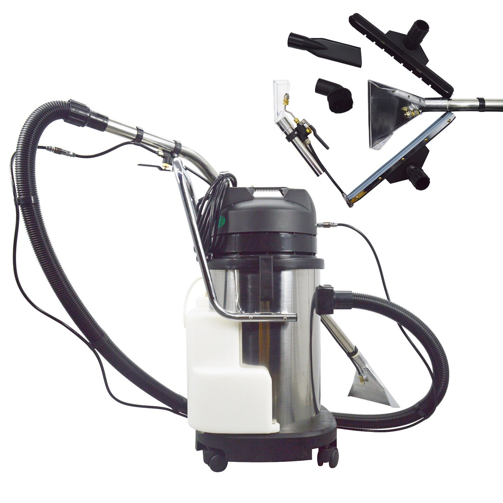 Carpet Cleaner 30L Carpet Extractor Machine Wet Dry Vacuum Cleaner 3in1 1KW 110V