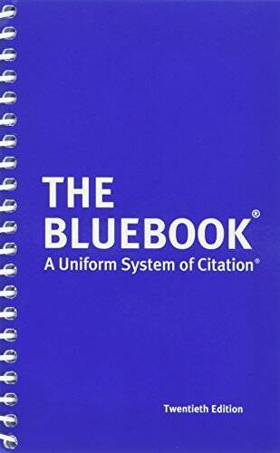 The Bluebook: A Uniform System of Citation, 20th Edition - Spiral-bound - GOOD