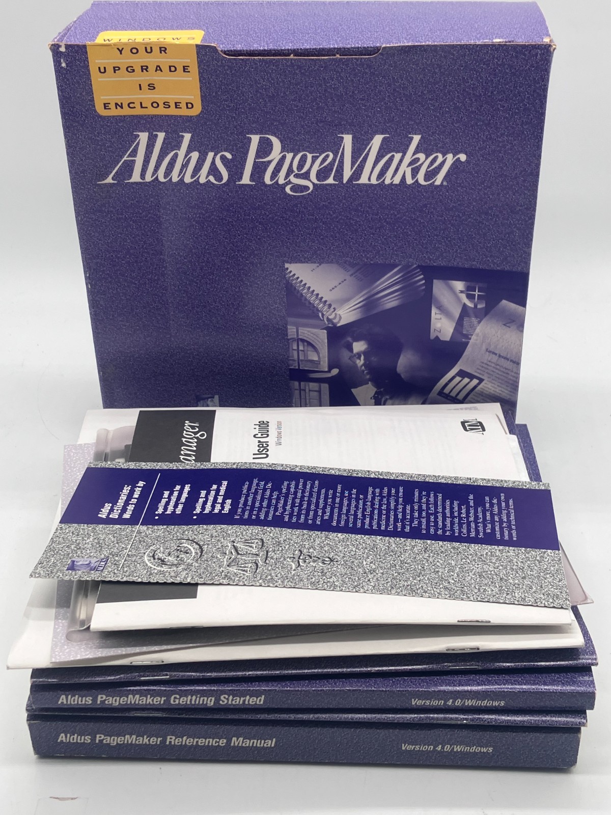 Aldus Pagemaker 4.0 Adobe NO DISKS MANUALS ONLY