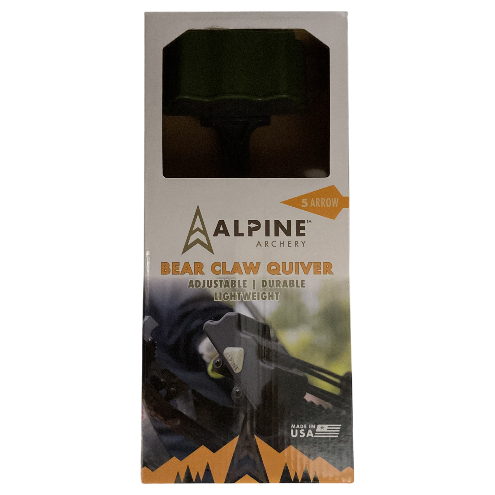 Alpine Bear Claw Quiver OD Green 5 Arrow