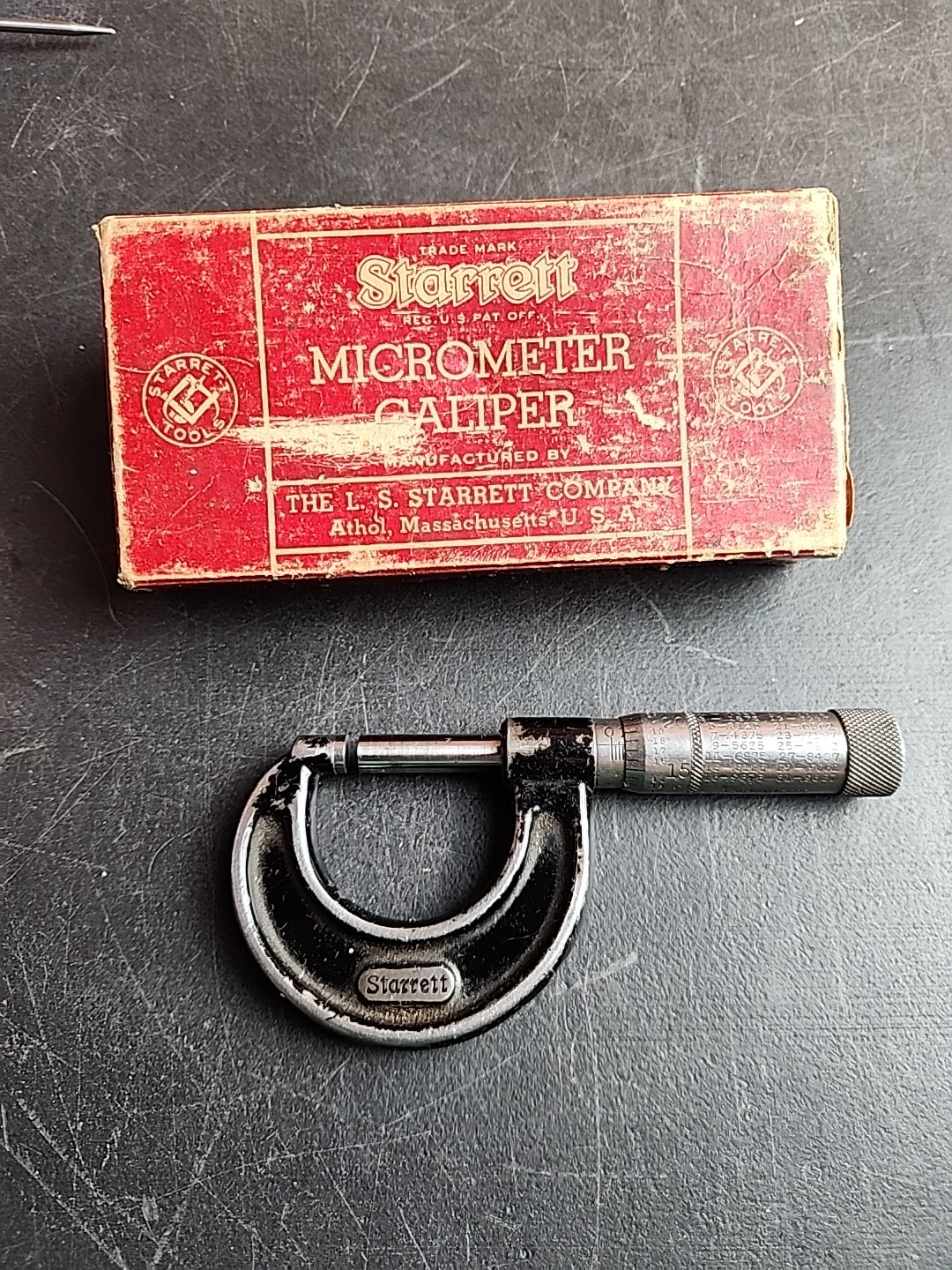 Starrett NO 436-1 in Machinist Outside Micrometer USA