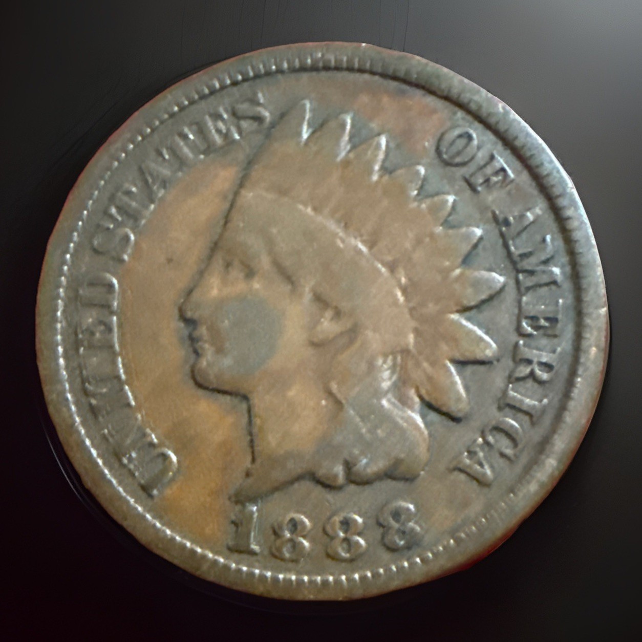 1888 Indian Head Cent Penny “Sold As Pictured” 2716