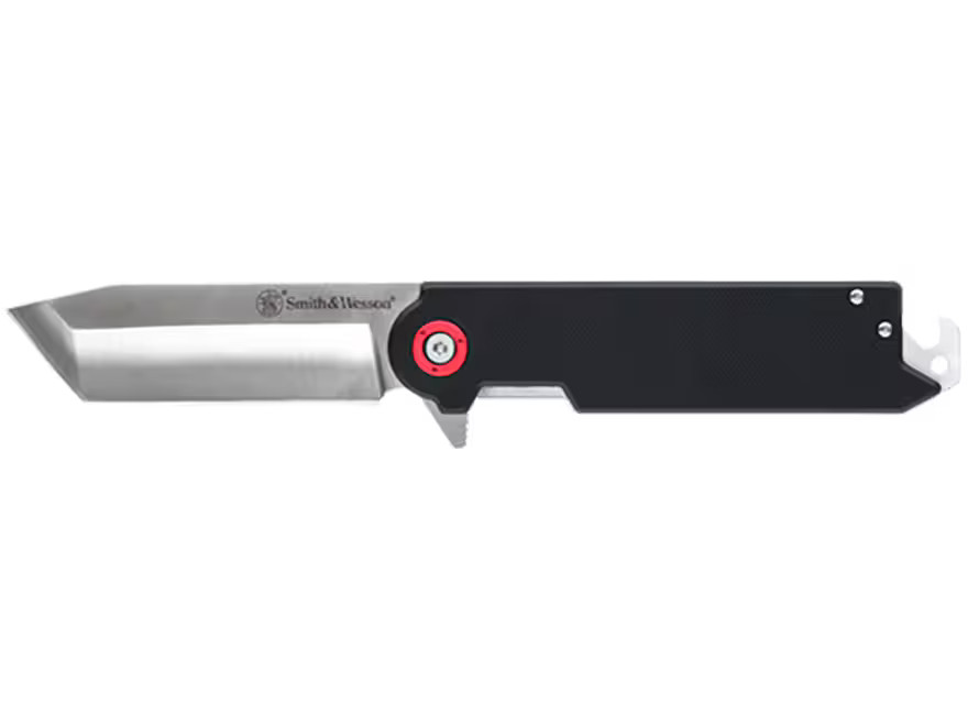 Smith & Wesson Big Benji Pocket Knife 3.5" Tanto Point 8Cr13MoV Stainless Blade