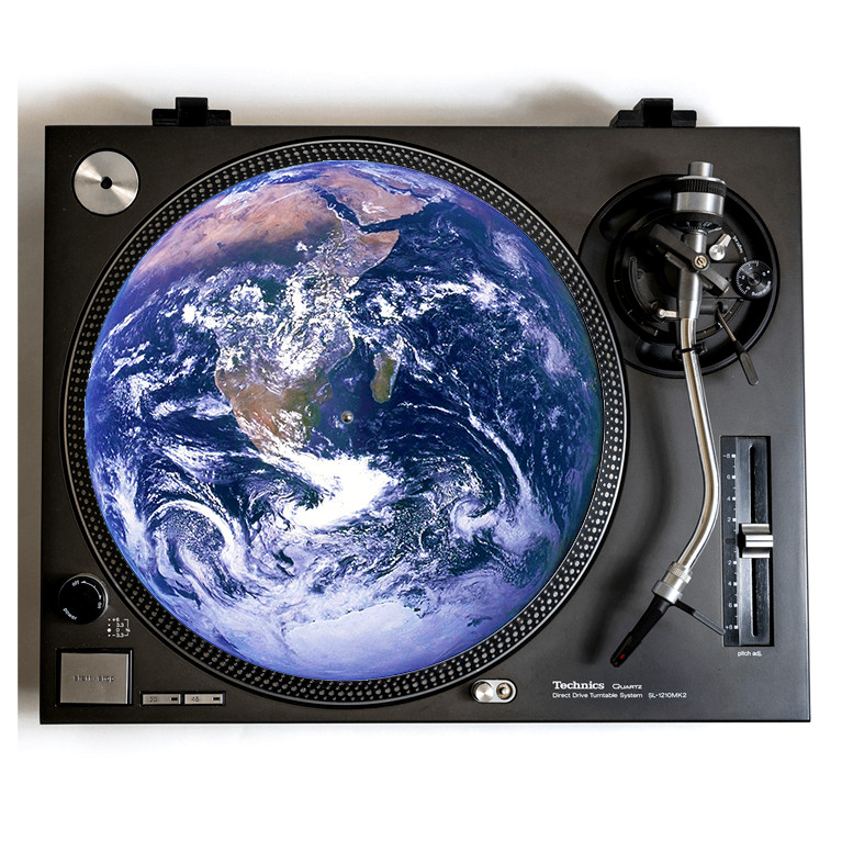 EARTH Turntable Slipmat for Vinyl Records 12" DJ Slip Mat gear accessories 1200