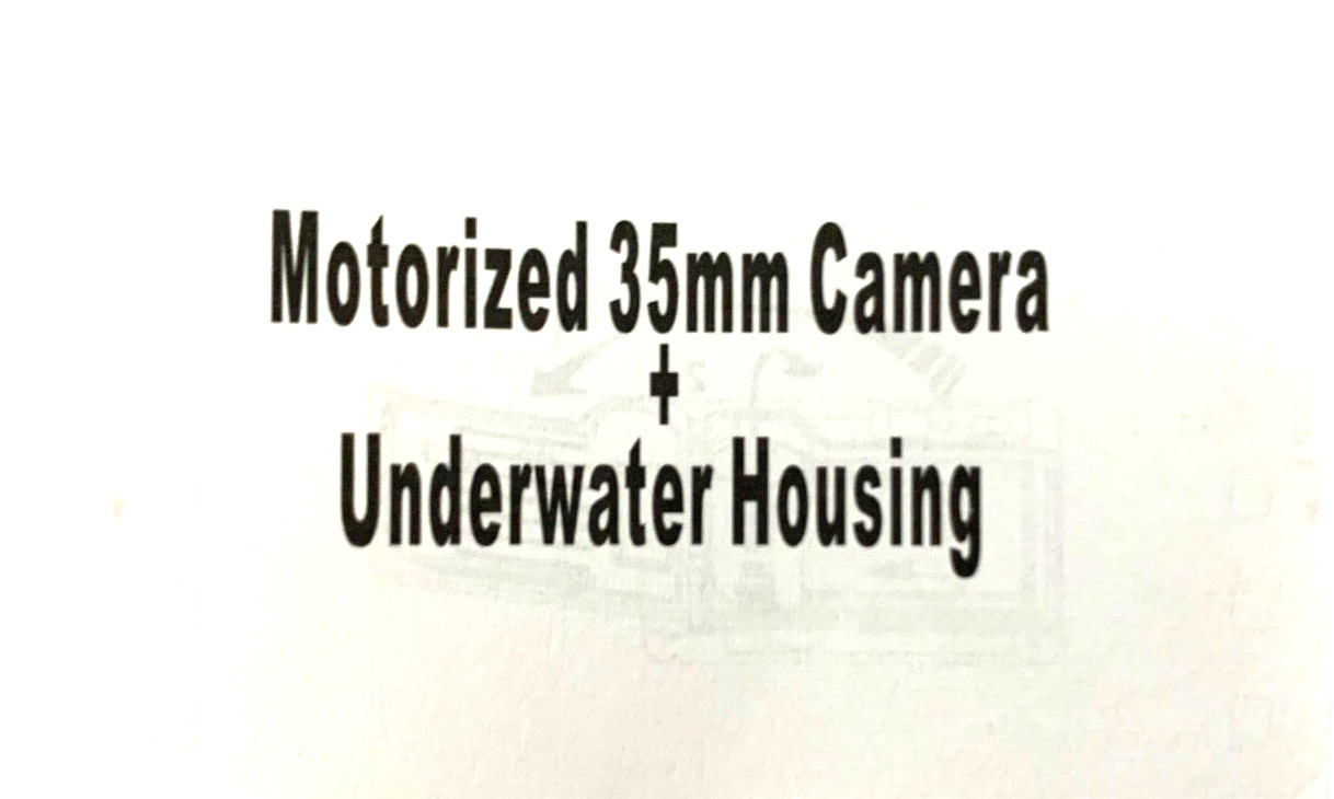 Marine X3 Motorized 35mm Underwater Camera Flash & Lexan 25 meter Hard Case NEW