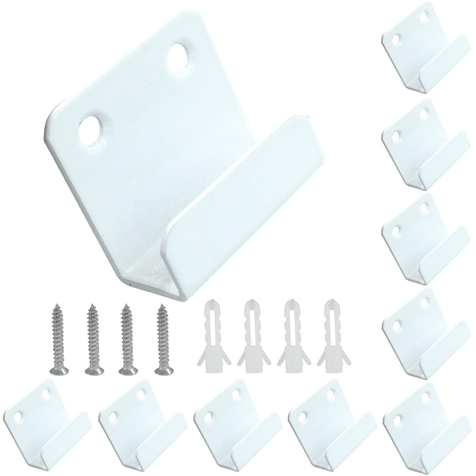Litoexpe 10 Pcs Tile Display Wall Hanger Inner Width 15mm, Stainless Steel Wa...