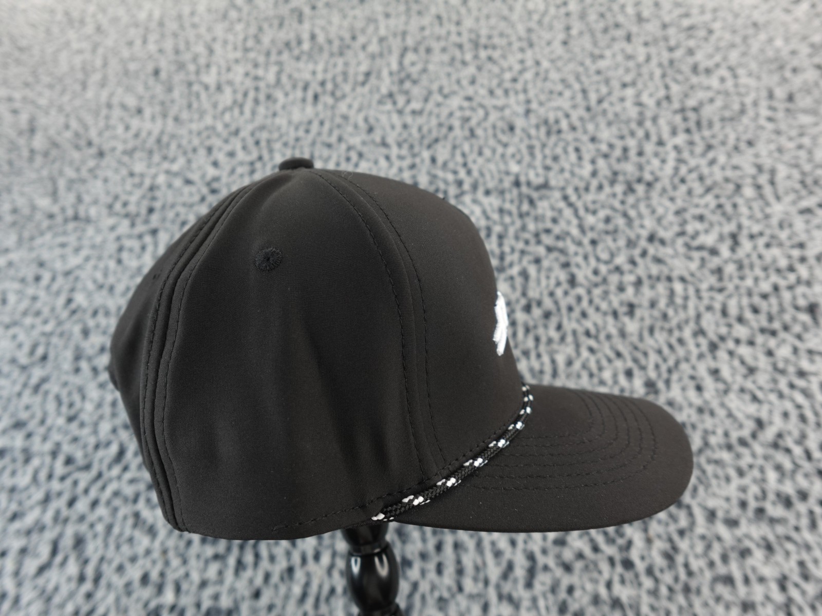 Outdoor Cap Black Golf Baseball Adjustable Cap Hat Upside Golf Logo