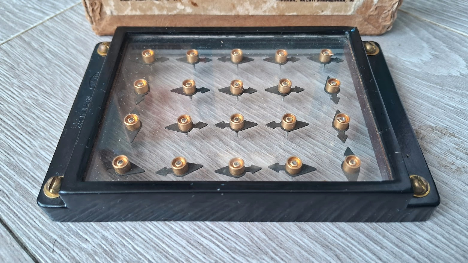 Vintage Demo Magnetic Molecular Model Teaching Supplies Physics Soviet USSR